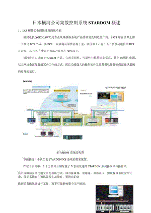 日本横河公司集散控制系统STARDOM概述.docx