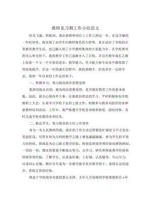 教师见习期工作小结范文.docx