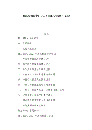 柳城县财政局2018年部门预算及“三公”经费预算公开说明.docx