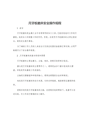 月牙板磨床安全操作规程.docx