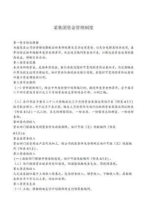 某集团资金管理制度.docx