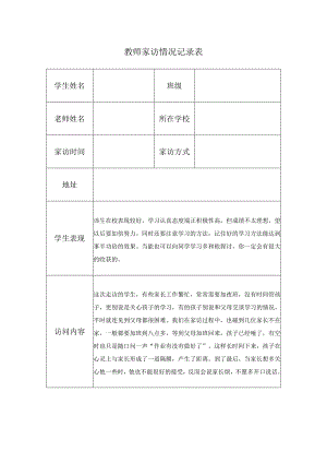 教师家访情况记录表(7).docx