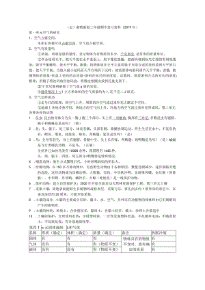湘教新版三年级上册期终复习资料（2019）.docx