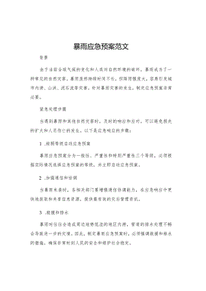 暴雨应急预案范文.docx
