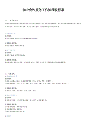 物业会议服务工作流程及标准.docx