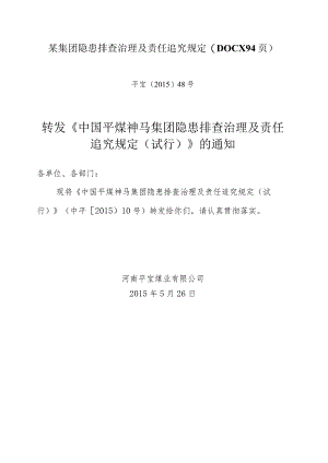 某集团隐患排查治理及责任追究规定(DOCX94页).docx