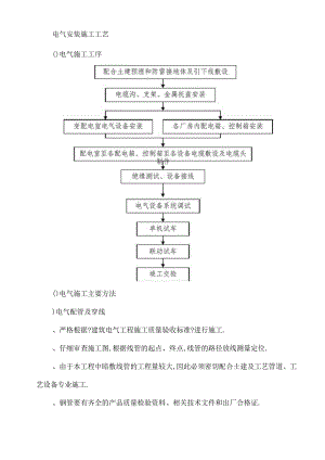电气安装施工工艺.docx