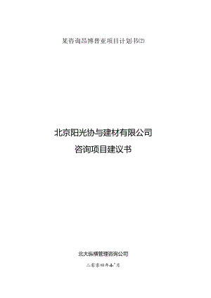 某咨询昂博普亚项目计划书.docx