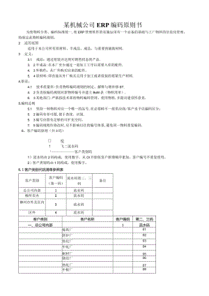 某机械公司ERP编码原则书.docx