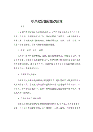 机关做份整顿整改措施.docx