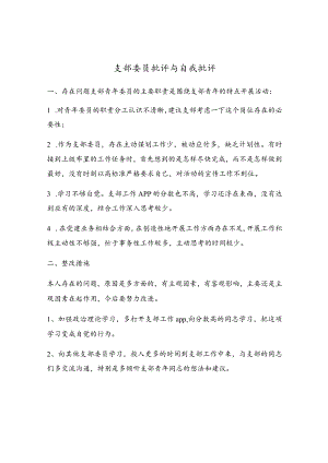 支部委员批评与自我批评.docx