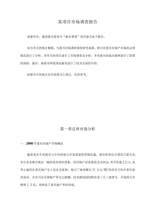 某项目市场调查报告.docx