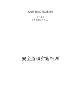 某能源安全监理实施细则.docx