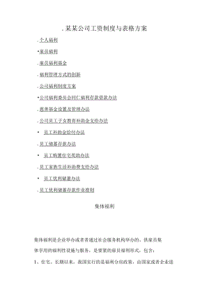 某某公司工资制度与表格方案.docx