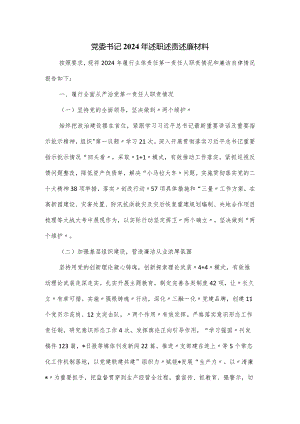 党委书记2024年述职述责述廉材料.docx