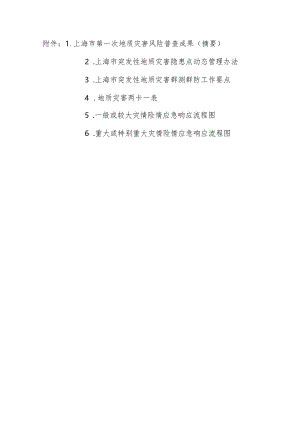 上海市突发性地质灾害隐患点动态管理办法、群测群防工作要点.docx