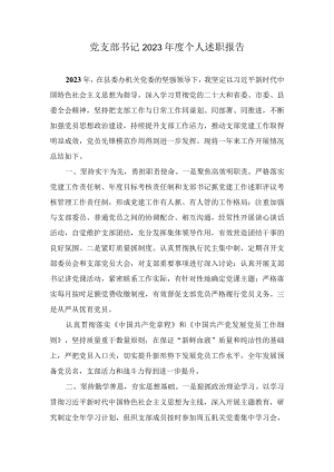 基层党支部书记2023-2024年度个人述职报告（5篇）.docx