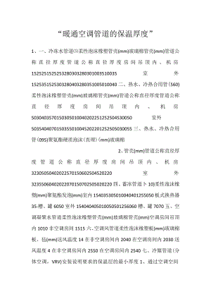 -暖通空调管道的保温厚度-.docx