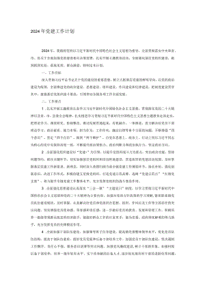 2024年党建工作计划.docx
