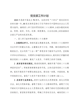 党支部2024年工作计划.docx