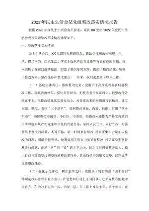 2023年民主生活会某党组整改落实情况报告.docx