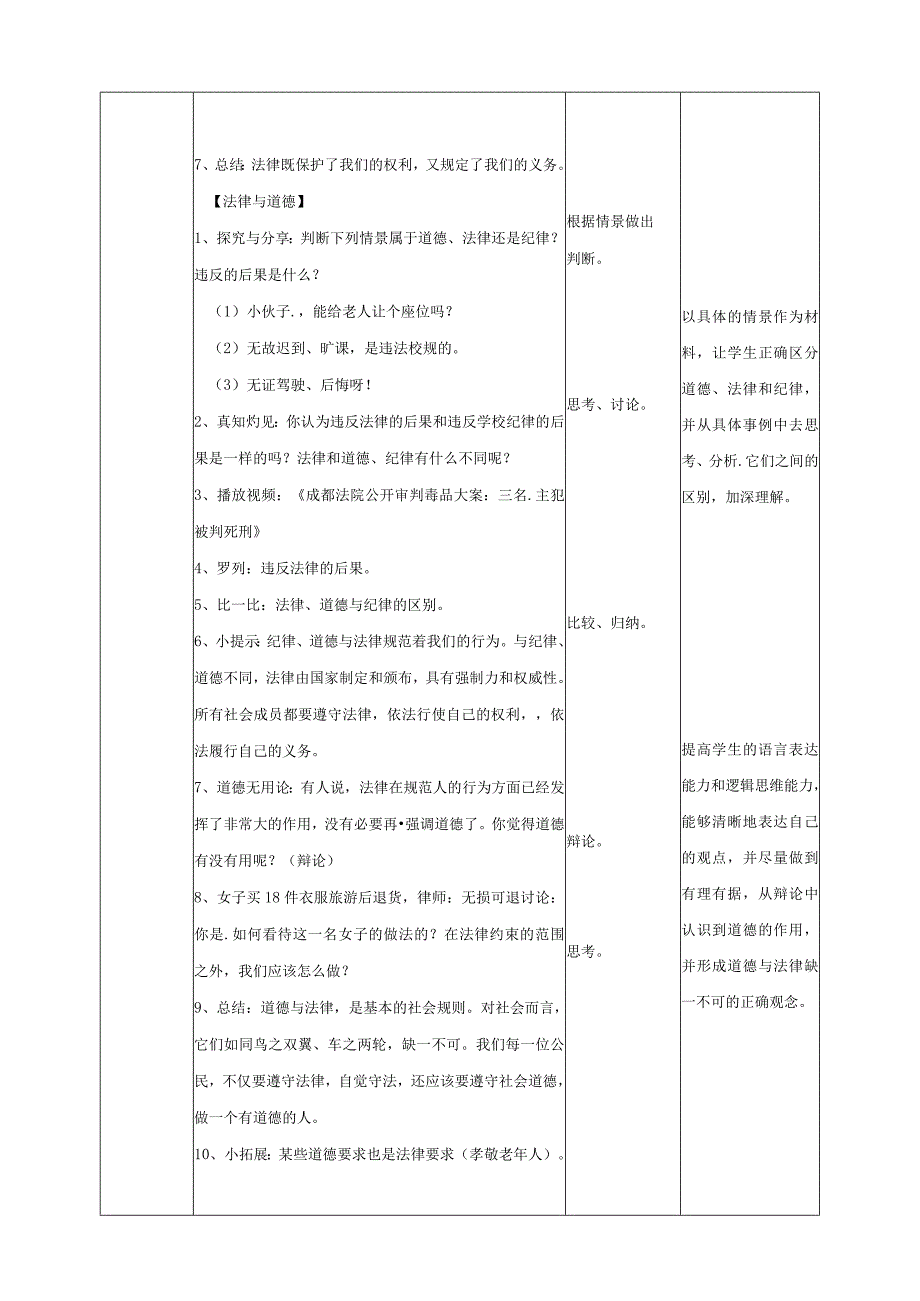 六年级道德与法治上册教案-1 感受生活中的法律 第1课时 人教(新版).docx_第2页