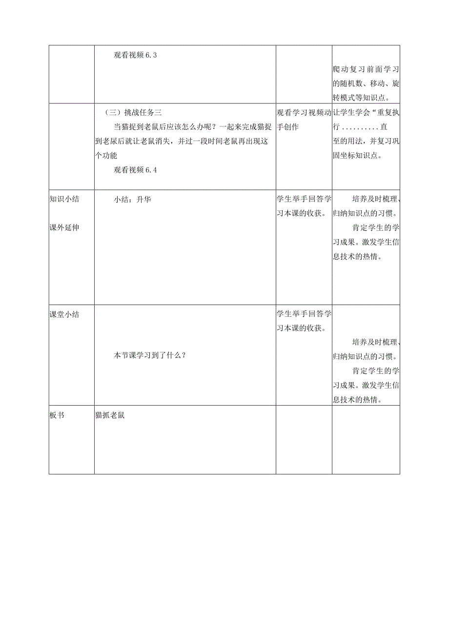 五年级上册信息技术-第6课猫抓老鼠粤教版(B版)教学设计.docx_第2页