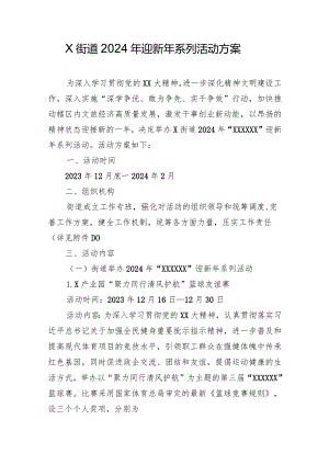 X街道2024年迎新年系列活动方案.docx