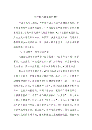 乡村振兴典型案例材料.docx