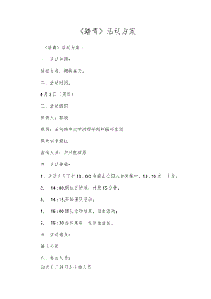 《踏青》活动方案.docx