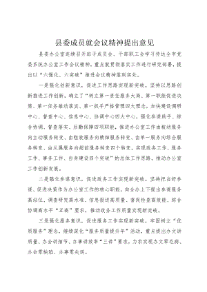 6县委成员就会议精神提出意见.docx