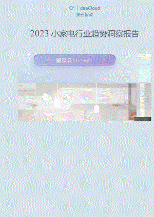 2023小家电行业趋势洞察报告-美云智数_市场营销策划_重点报告202301202_doc.docx