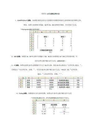 Excel表格函数应用大全样本.docx