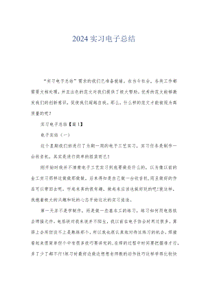 2024实习电子总结.docx