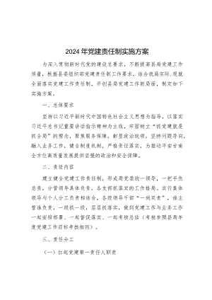 2024年党建责任制实施方案&在政府党组理论学习中心组专题学习会上的发言.docx