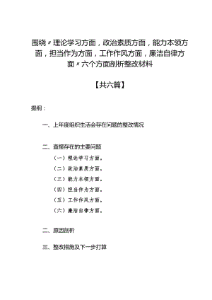 2023主题教育理论学习方面存在的问题6篇.docx