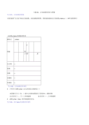 专题05：正切函数的性质与图像.docx
