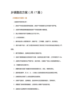 乡镇整改方案.docx