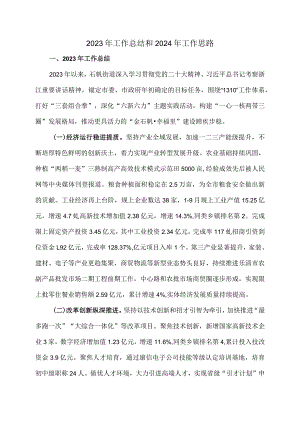 2023年工作总结和2024年工作思路.docx