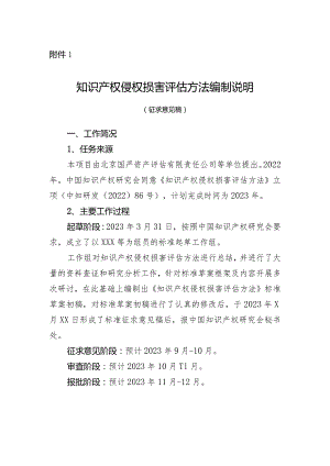 《知识产权侵权损害赔偿评估方法编制说明》.docx