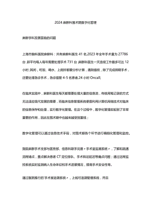 2024麻醉科围术期数字化管理.docx