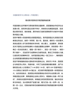 主题教育学习心得体会（市国资委）.docx