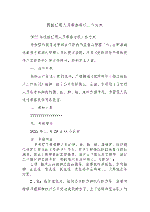 提拔任用人员考察考核工作方案.docx