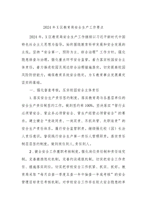 2024年X区教育局安全生产工作要点.docx