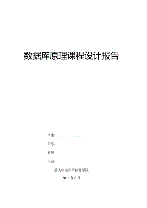 数据库系统设计报告.docx