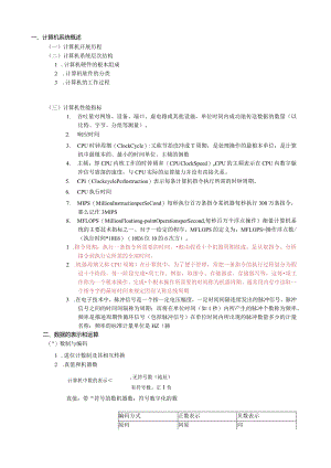 按照大纲的知识点整理----计算机组成原理.docx