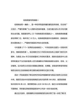 结核病督导简报（通用7篇）.docx