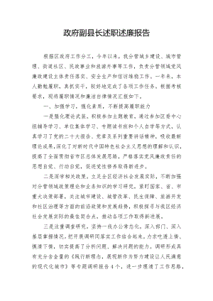 政府副县长述职述廉报告.docx