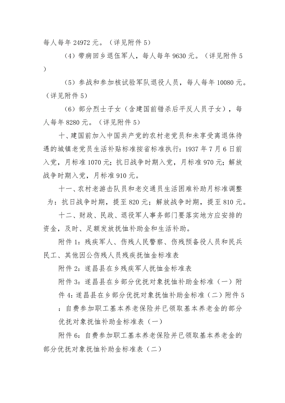 关于调整部分优抚对象等人员抚恤和生活补助标准的通知(征求意见稿).docx_第3页