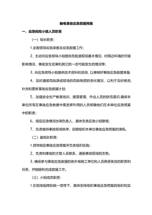 触电事故应急救援预案.docx